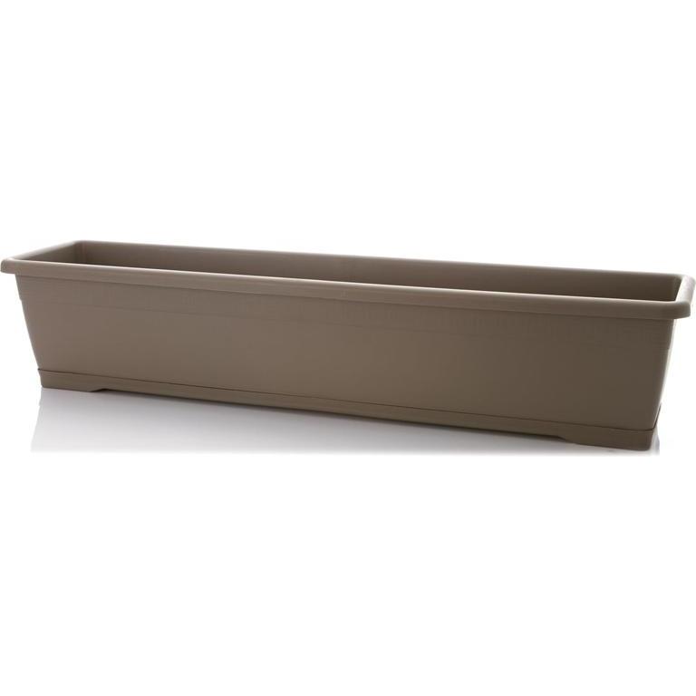 Plasticotto, Vaso da fiori, TROUGH FLOWERPOT VERSILIA 80X18X15 CM B (80 x 18 x 15 cm)