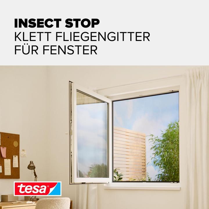 Actual product image tesa Insect screen STANDARD for windows, with Velcro tape, without drilling (100 x 100 cm)