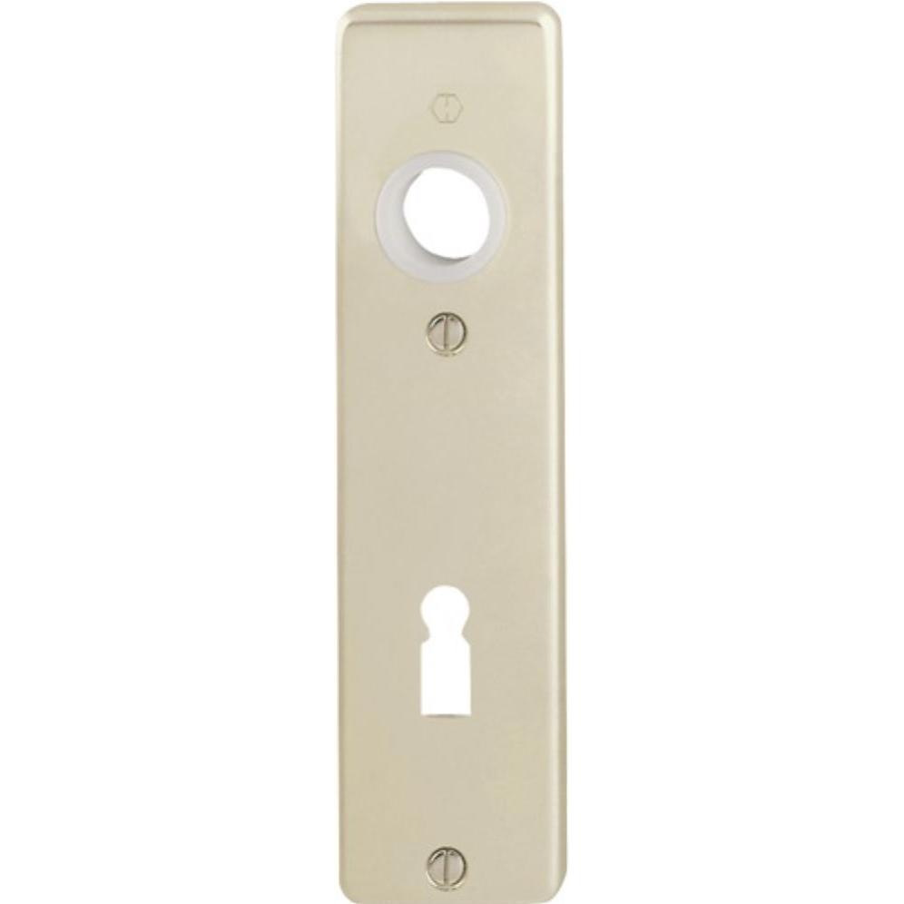 Hoppe, Türgriff + Fenstergriff, Kurzschildpaar 202KP Aluminium F2 BB Paar (Türgarnitur)