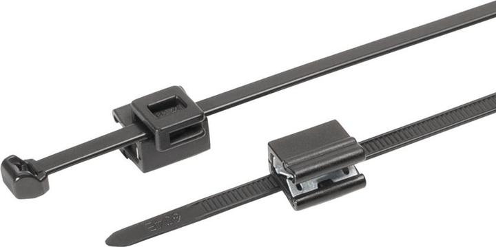 HellermannTyton Fixing tie 200x46 heat resistant impact resistant (Plastic cable ties, 200 mm, 500 pcs.)