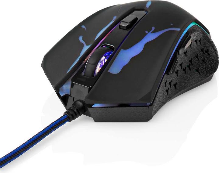 Actual product image Nedis Gaming Mouse | Wired | 1200 / 1800 / 2400 / 3600 dpi | Adjustable DPI | Number of buttons: 6 (Cable)