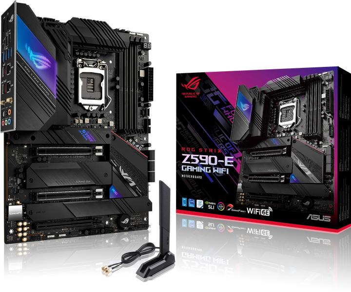 Produktbild ASUS ROG STRIX Z590-E GAMING (LGA 1200, Intel Z590, ATX)