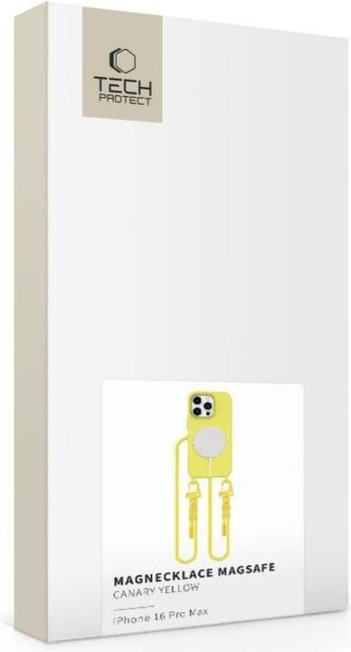 Produktbild Tech-Protect MagNecklace MagSafe Case with Lanyard for iPhone 16 Pro Max - Yellow
