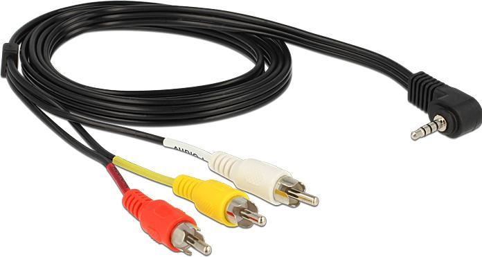 Actual product image Delock 84724 Audio cable 3 x RCA (1.50 m)