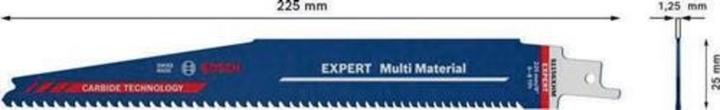 Actual product image Bosch Professional Zubehör EXPERT S1159XHM Multi Material Säbelsägeblatt, 3-tlg.