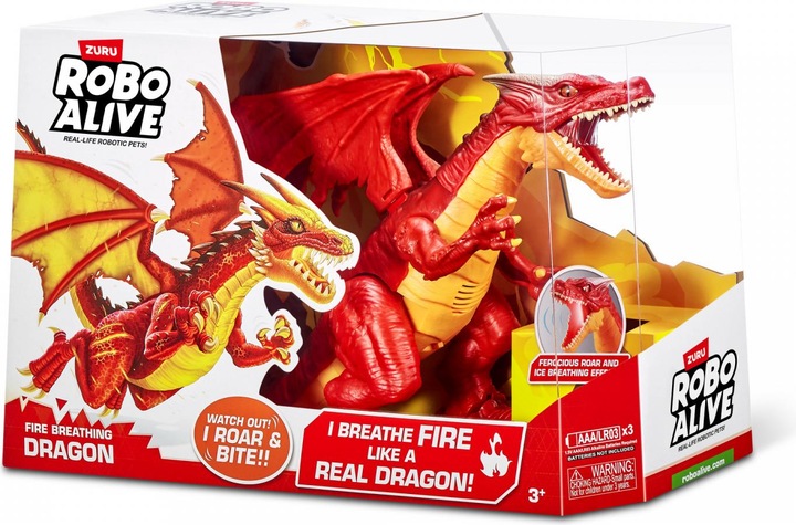 Image du produit Zuru Robo Alive Ferocious Roaring Dragon Jouet robotique alimenté par batterie