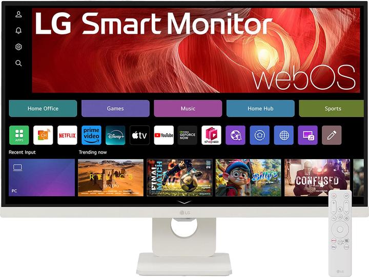 Produktbild LG SMART MONITOR 27 IPS BLANC 3840X2160 16:9 IPS 5MS 350CD/M 60HZ HDMI USB-C S (3840 x 2160 Pixel, 27")