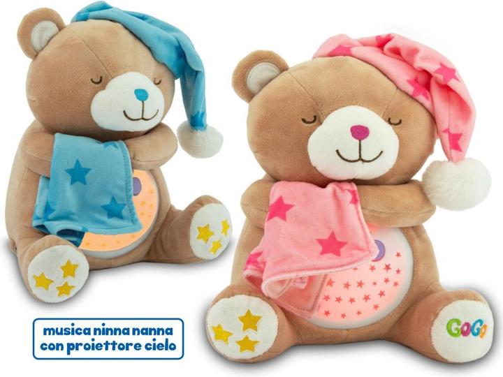 Produktbild Teorema GOGO - TEDDYBÄR 25CM MIT LICHT UND MELODIE 2 FARB. (25 cm)