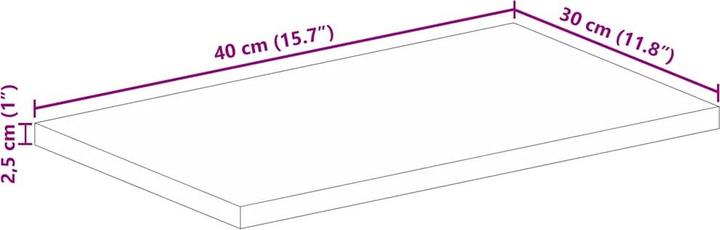 Image du produit vidaXL Tischplatte (40 x 30 cm)