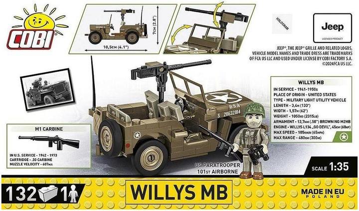 Produktbild Cobi HC WWII 3133 WILLYS MB 132 KL.