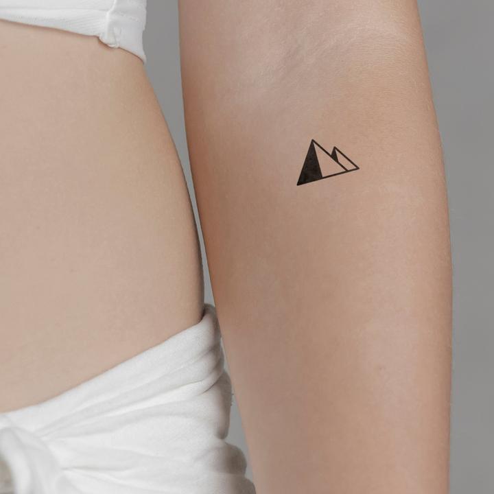 Actual product image minink Temporary tattoo - Mountains