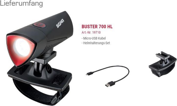 Image du produit Sigma Sport Buster 700 HL (700 lm, 700 lm)
