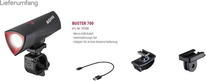 Immagine prodotto Sigma Sport Buster 700 (700 lm)
