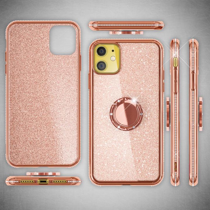 Image du produit Nalia Ring Glitter Silicone Cover (Apple iPhone 11)