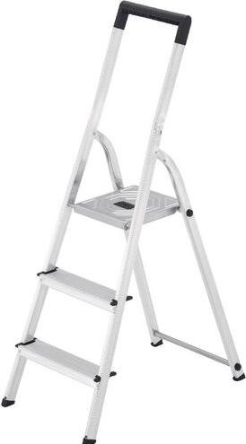 Actual product image Hailo Aluminium household ladder with 3 steps (Stile, 136 cm)
