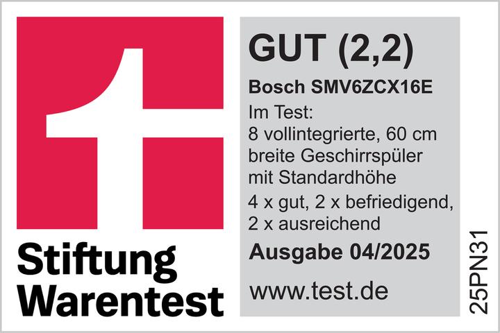 Produktbild Bosch Hausgeräte SMV6ZCX16E Serie 6