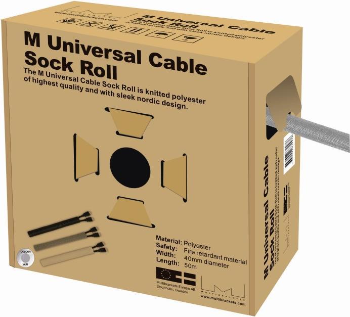 Actual product image Audioraq Cable conduit 2476 closed 40mm 50m silver (Cable conduit, 5000 cm)