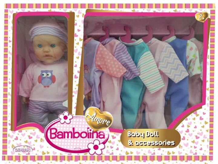 Image du produit Dimian Toys Puppe 30cm, mit 6 Kleider