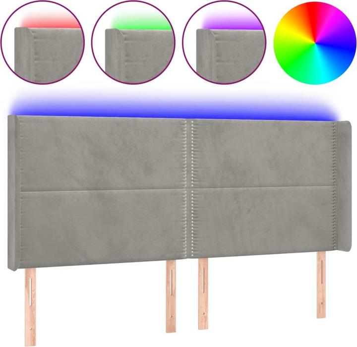 Image du produit vidaXL LED Kopfteil (203 x 16 x 128 cm)