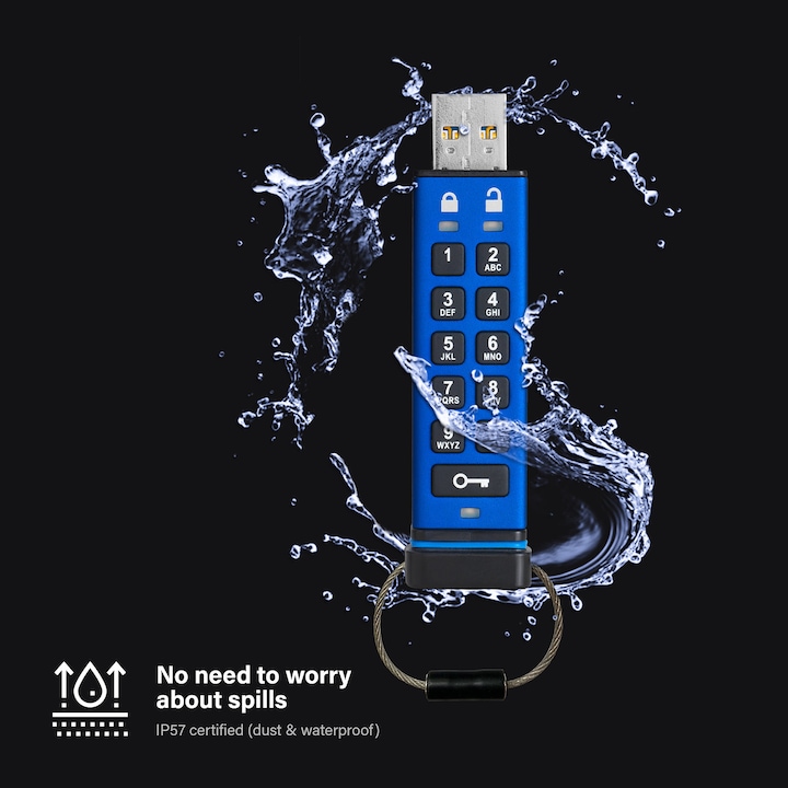 Immagine prodotto iStorage Datashur Pro (64 GB, USB 3.0, USB-A)