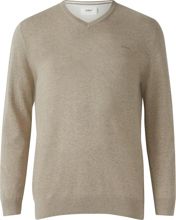Actual product image s.Oliver Strickpullover Strickpullover mit Logo-Stickerei (3XL)