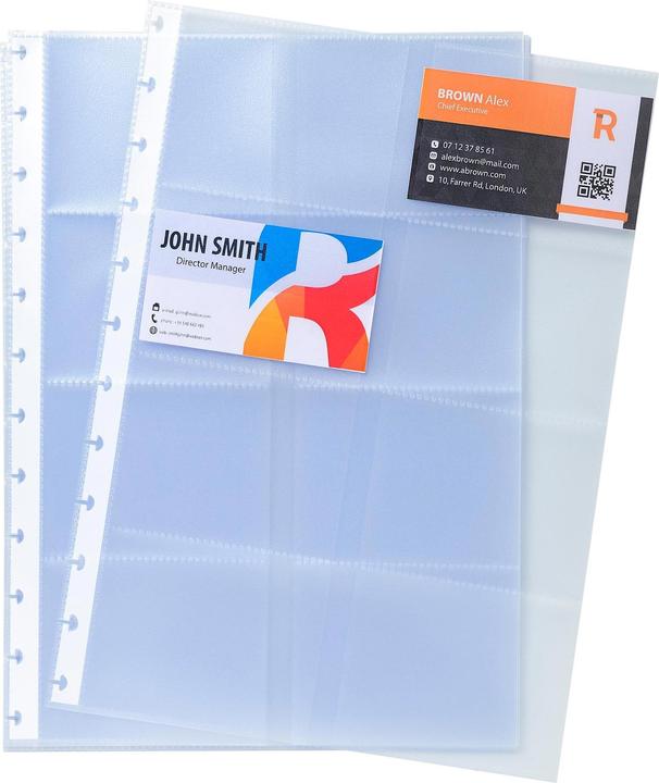 Produktbild Exacompta Sichthülle A4, für Visitenkarten 10 Stück, Transparent (A4, 10 x)