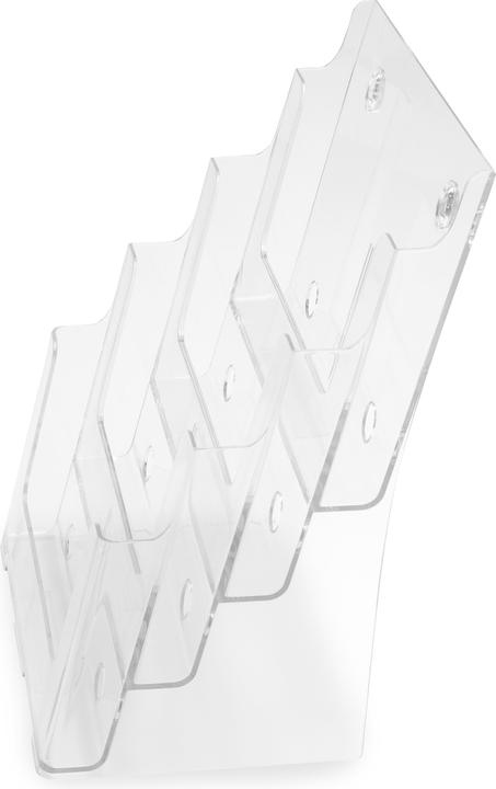 Image du produit Deflecto Porte-brochures, DIN A4 vertical, 4 compartiments, transparent (A4)