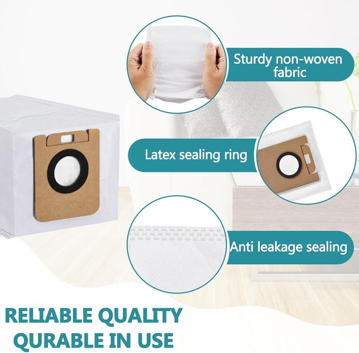 Immagine prodotto Plutoos 8-teiliges Staubsaugerbeutel Zubehörset für Dreame D10Plus D10sPlus Staubsaugerroboter 2.5L (8x)