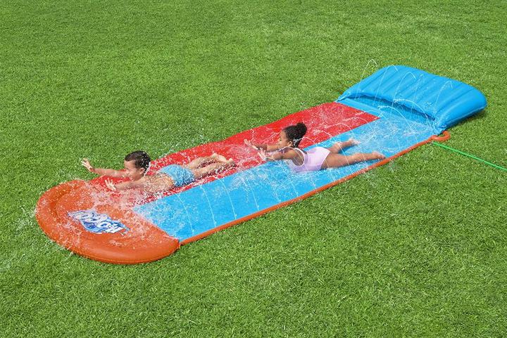 Productafbeelding Bestway H2OGO. 2-persoons waterglijbaan Tsunami Splash Ramp (4.72 m)