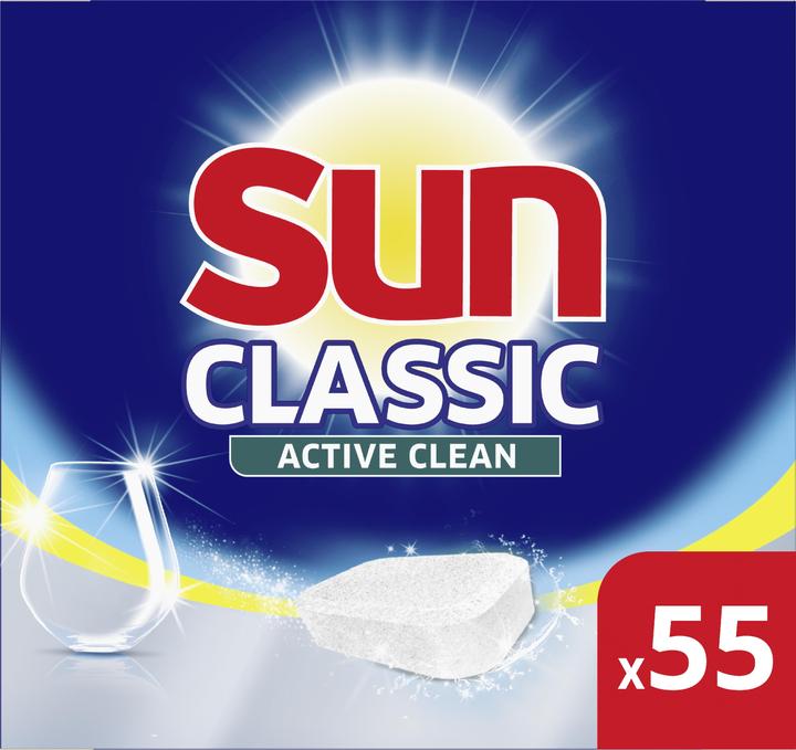 Produktbild Sun Classic Active Clean (Tabs, 55 Waschgänge)