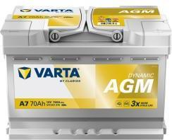 Image du produit Varta Dynamic AGM A7 AGM3 12V 70 AH 760EN (A) (12 V, 70 Ah, 760 A)