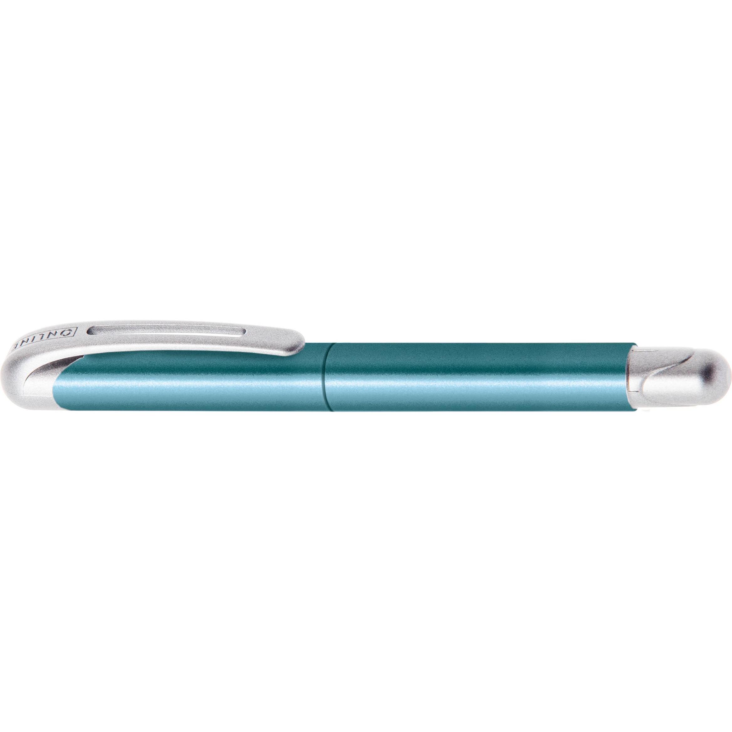 Thumbnail - Online, Schreibstifte, COLLEGE METALLIC - Rollerball (Metallic Blue, 3 x)