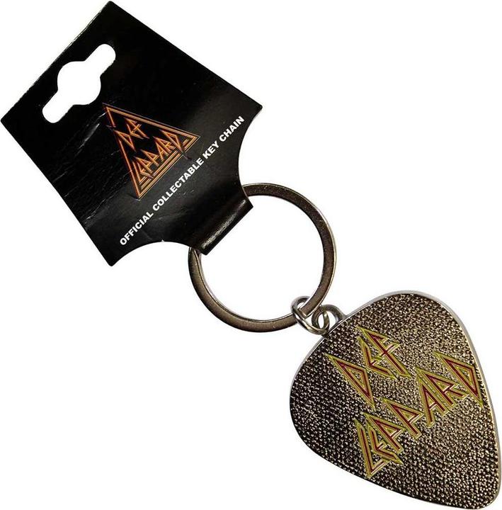 Actual product image Def Leppard Pick Logo Keyring
