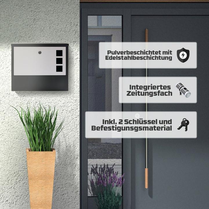 Actual product image Arebos Mailbox