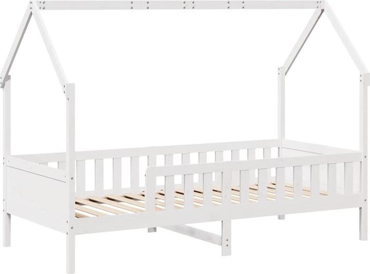 Produktbild vidaXL Kinderbett Hausbett Holzbett mit Schubladen 80x160cm Massivholz Kiefer (80 x 160 cm)