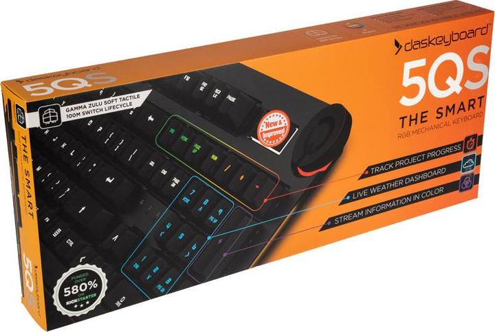 Actual product image Das Keyboard 5QS Gaming Keyboard - Omron Gamma-Zulu, US Layout (US, Cable)