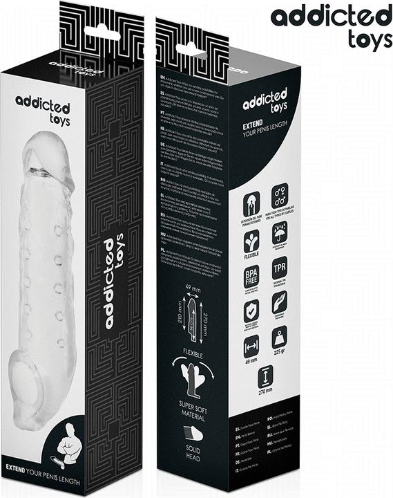 Immagine prodotto Addicted toys - Transparente Penisverlã„Ngerung Grã–Sse S 23 cm