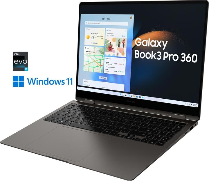 Image du produit Samsung Galaxy Book3 Pro 360 (16", Intel Core i7-1360P, 16 Go, 512 Go, DE)