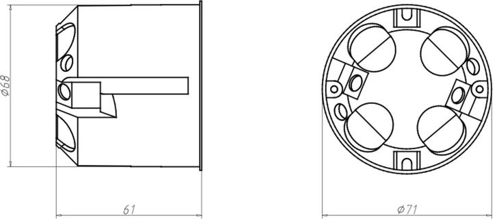 Actual product image Kaiser cavity wall socket