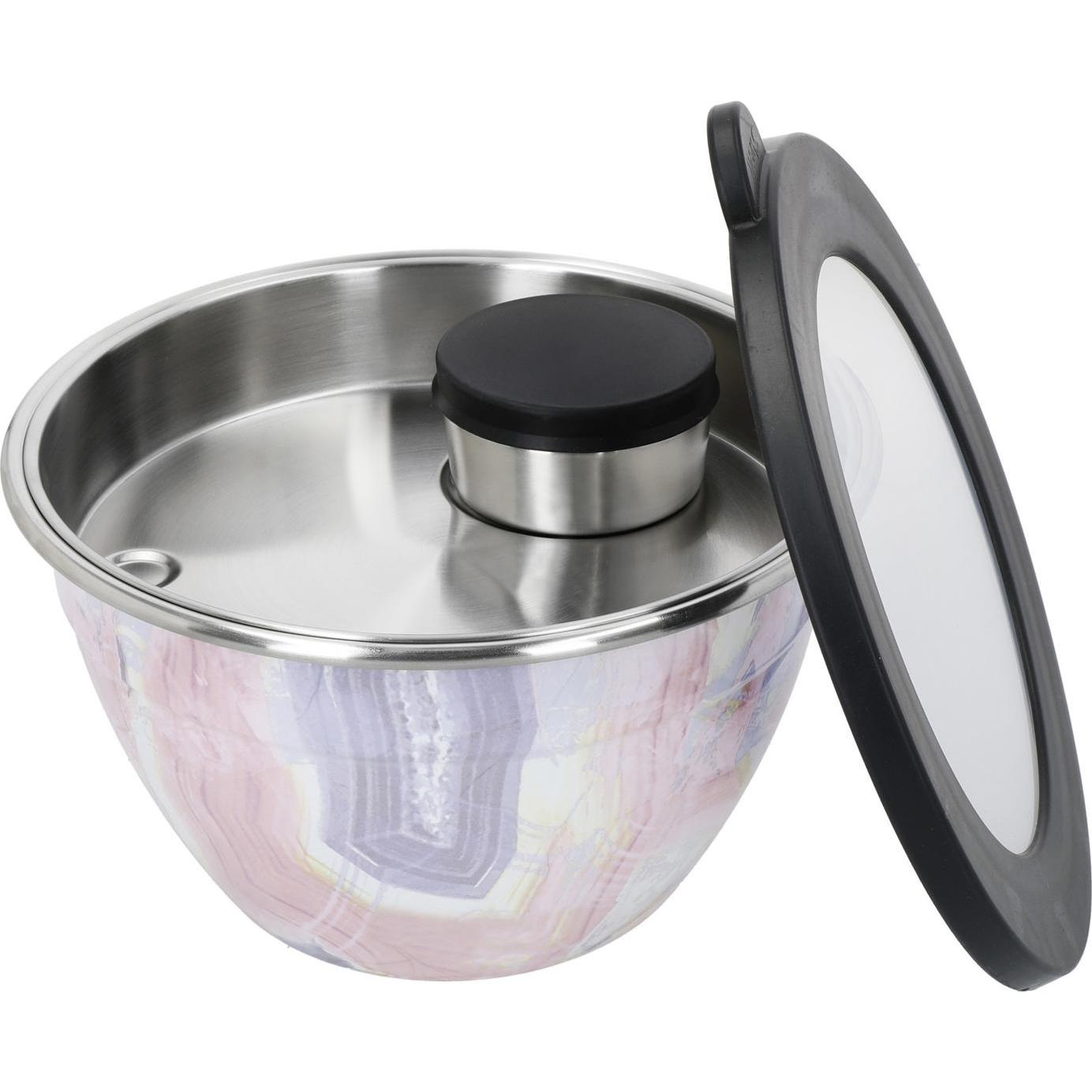 Thumbnail - neuetischkultur Salatschüssel-Set 1,9 Liter mit Gewürzbehälter, Schüssel + Schale, Rosa