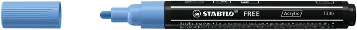 Actual product image STABILO Acrylic marker - FREE Acrylic - T300 bullet tip 2-3mm - single pencil - cobalt blue (Cobalt blue, 3 mm, 1 x)