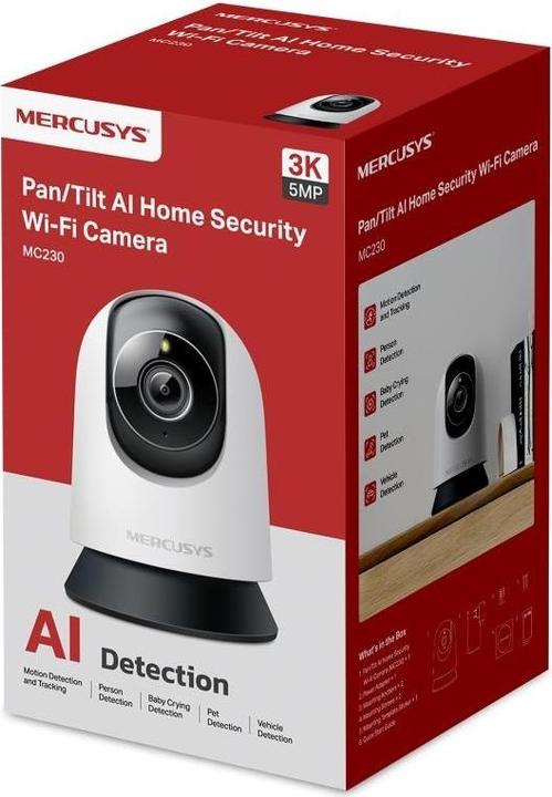 Produktbild Mercusys MC230 Schwenk-/Neige-Home-Sicherheits-WLAN-Kamera (2880 x 1620 Pixels)