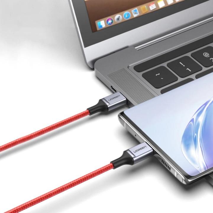 Actual product image Ugreen USB-C to USB-C cable 2.0 1m (red) (1 m, USB 2.0, 60 W)