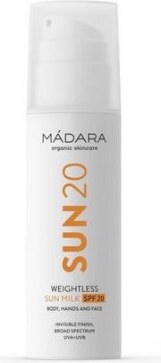 Madara Weightless (Lait solaire, SPF 20, 150 ml)