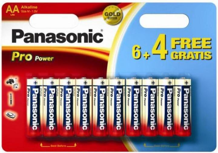 Productafbeelding Panasonic Batterijen Pro Power Mignon 6+4Pack (10 Pcs., AA)