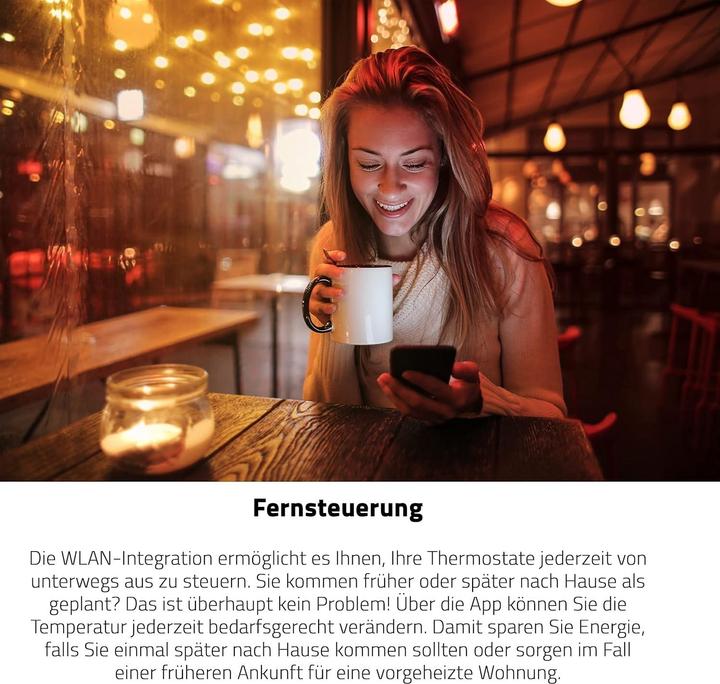Produktbild Eurotronic 700224 Comet WiFi Funk-Heizkörperthermostat-Set elektronisch 3er Set