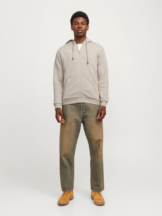 Produktbild Jack & Jones Einfarbig Kapuzenpullover mit Reissverschluss Kapuzenpullover mit Reissverschluss (L)