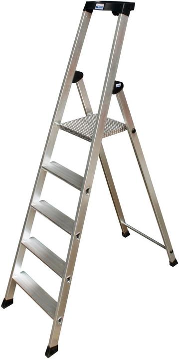 Immagine prodotto Krause Scaletta MONTO Solido alluminio 5 gradini, H: 185.0 cm (Scala doppia)