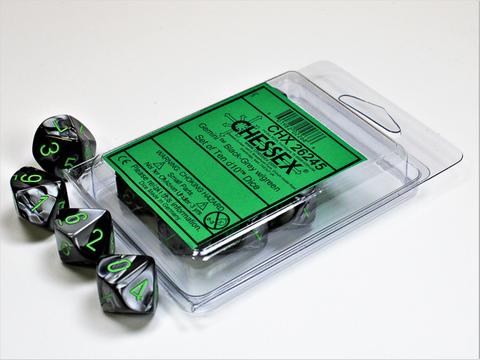 Black grey, Green