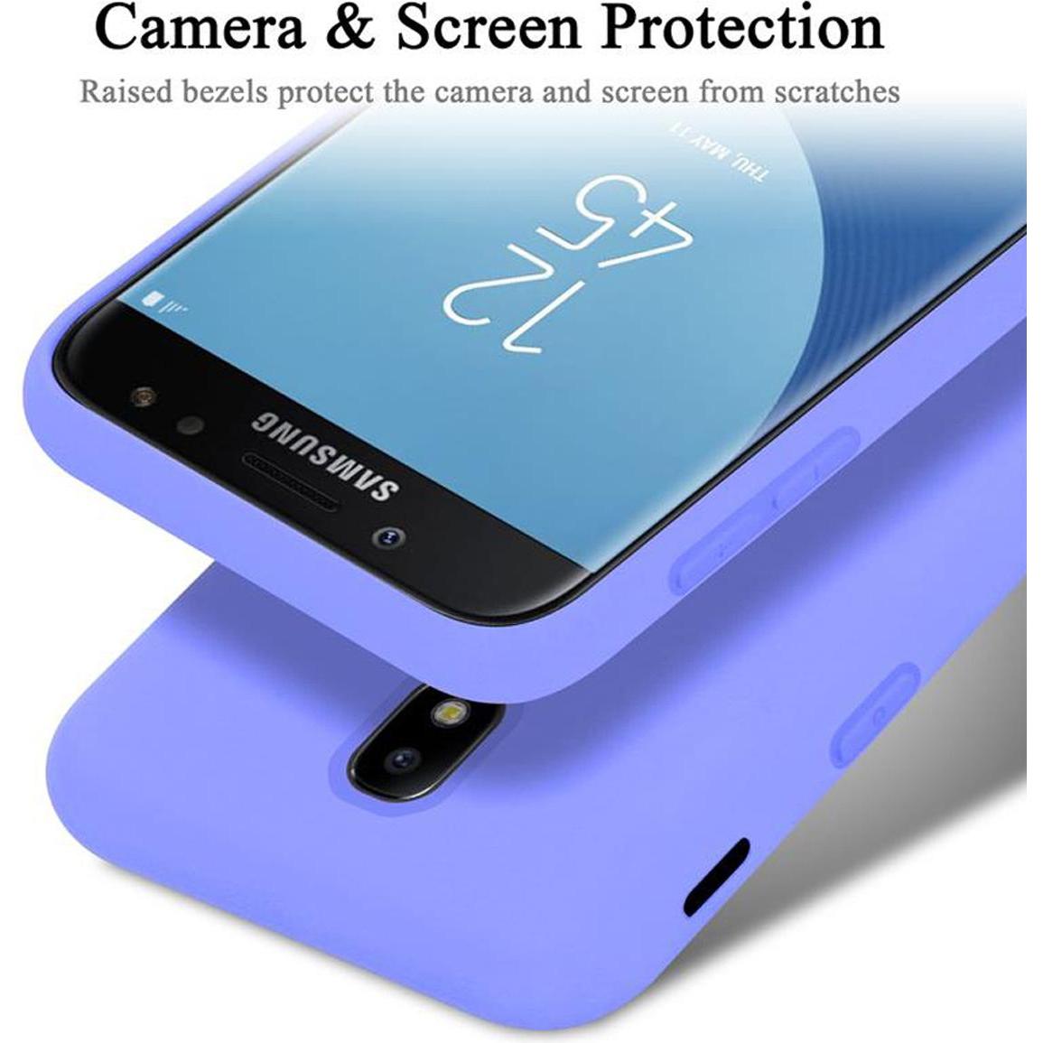 Thumbnail - Cadorabo TPU Liquid Silicone Case Cover (Samsung Galaxy J7 2017), Smartphone Hülle, Violett